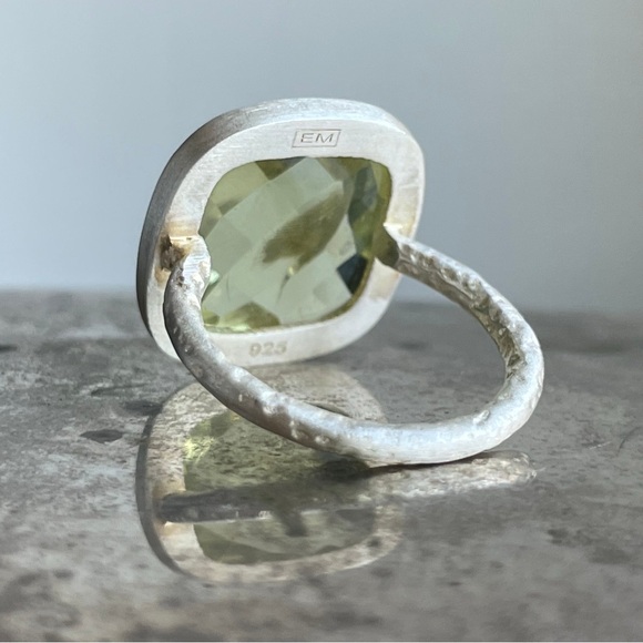 Lemon Topaz Sterling Silver Gemstone Ring - Emily Rose Gems - Picture 4 of 7
